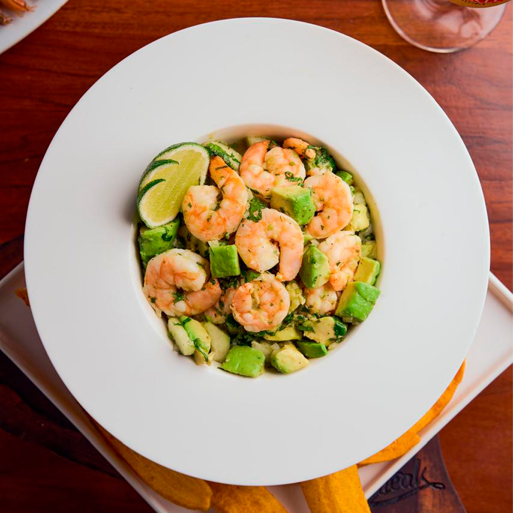 Ceviche de Aguacate con Camarones de Rincón del Steak