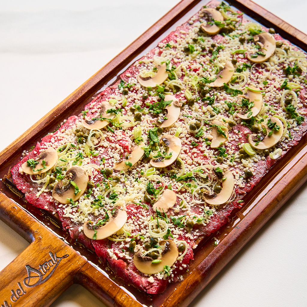 Carpaccio de Lomito de Rincón del Steak Guatemala